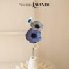 Bouquet papier Anémone bleu – délicatesse et élégance en papier fait main.