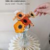 Bouquet papier Anémone combinaison colorée – délicatesse et élégance en papier fait main.