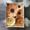 coffret fleurs murales en papier décoration artisanale durable