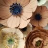 coffret fleurs murales en papier décoration artisanale durable