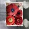 coffret fleurs murales en papier décoration artisanale durable