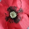 fleur coquelicot en papier dessiné déco artisanale durable