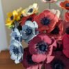 fleurs en papier décoration artisanale durable rikiki anémone