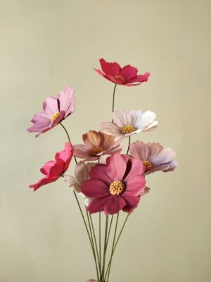 fleurs en papier décoration artisanale durable