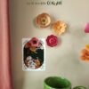 coffret magnets fleuris fleurs murales en papier décoration artisanale durable