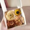 coffret magnets fleuris fleurs murales en papier décoration artisanale durable