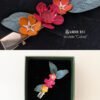 barrette-fleurie-accessoire-coiffure-cheveux-mariage-baptême-communion-or-fleur-papier-anaislvdx-creation-horticulture-france-artisanal